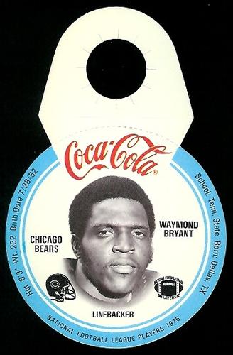 1976 Coca-Cola Chicago Bears Discs #3 Waymond Bryant Front