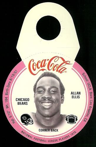 1976 Coca-Cola Chicago Bears Discs #7 Allan Ellis Front