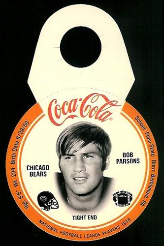 1976 Coca-Cola Chicago Bears Discs #13 Bob Parsons Front