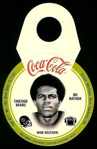 1976 Coca-Cola Chicago Bears Discs #17 Bo Rather Front