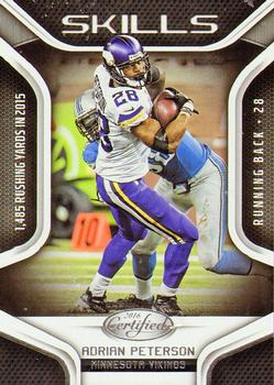 2016 Panini Certified - Skills #5 Adrian Peterson Front