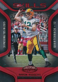 2016 Panini Certified - Skills Mirror Red #10 Aaron Rodgers Front
