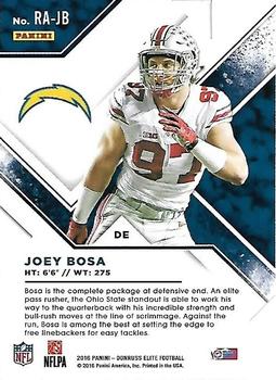 2016 Donruss Elite - Rookie Aspirations #RA-JB Joey Bosa Back