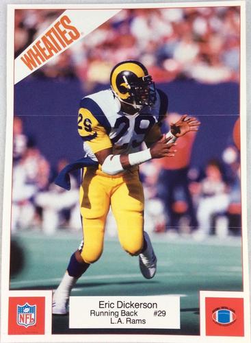 1987 Wheaties Mini Posters #4 Eric Dickerson Front