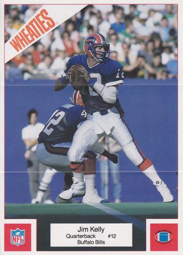 1987 Wheaties Mini Posters #25 Jim Kelly Front