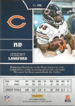 2016 Panini - Chainmail Armor #26 Jeremy Langford Back