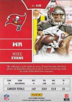 2016 Panini - Chainmail Armor #118 Mike Evans Back