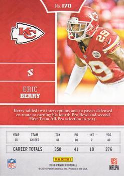 2016 Panini - Chainmail Armor #170 Eric Berry Back