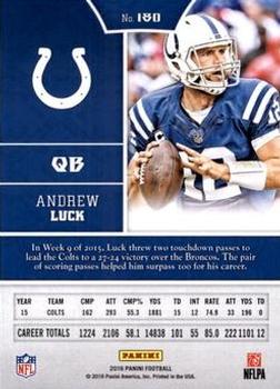 2016 Panini - Chainmail Armor #180 Andrew Luck Back