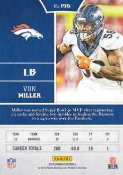 2016 Panini - Chainmail Armor #196 Von Miller Back