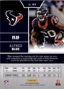 2016 Panini - Red #43 Alfred Blue Back