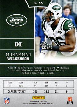 2016 Panini - Red #55 Muhammad Wilkerson Back