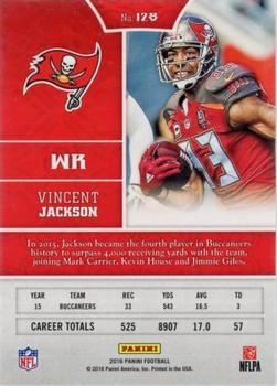 2016 Panini - Red #128 Vincent Jackson Back