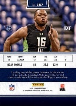 2016 Panini - Red #267 Kevin Dodd Back