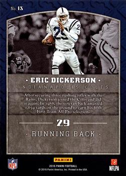2016 Panini - Legends of the Shield #15 Eric Dickerson Back