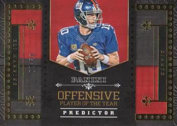 2016 Panini - Offensive POY Predictor Gold #OPOY-9 Eli Manning Front