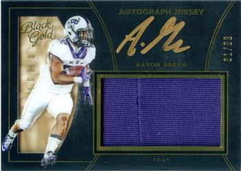 2016 Panini Black Gold Collegiate - Autograph Jersey #2 Aaron Green Front