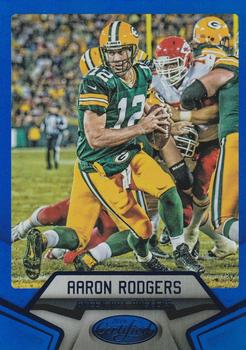 2016 Panini Certified - Mirror Blue #4 Aaron Rodgers Front