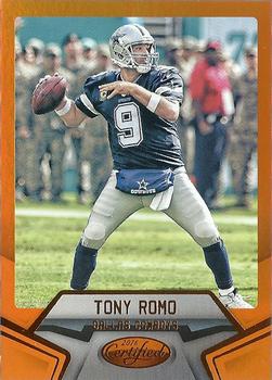 2016 Panini Certified - Mirror Orange #2 Tony Romo Front