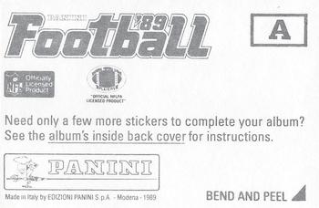 1989 Panini Stickers - Super Bowls #A Super Bowl I Back