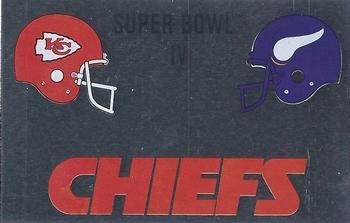 1989 Panini Stickers - Super Bowls #C Super Bowl IV Front