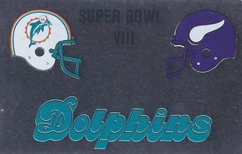 1989 Panini Stickers - Super Bowls #F Super Bowl VIII Front