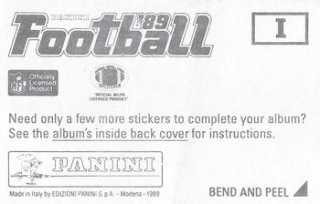 1989 Panini Stickers - Super Bowls #I Super Bowl XII Back