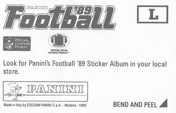 1989 Panini Stickers - Super Bowls #L Super Bowl XVII Back