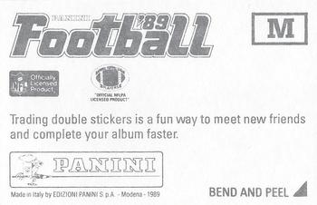 1989 Panini Stickers - Super Bowls #M Super Bowl XIX Back