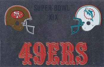 1989 Panini Stickers - Super Bowls #M Super Bowl XIX Front