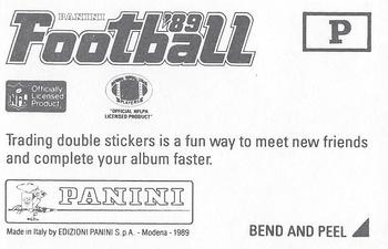 1989 Panini Stickers - Super Bowls #P Super Bowl XXIII Back