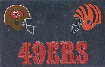 1989 Panini Stickers - Super Bowls #P Super Bowl XXIII Front