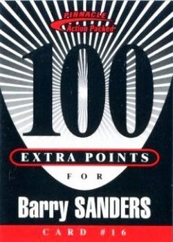 1997 Action Packed - Extra Points 100 #16 Barry Sanders Front