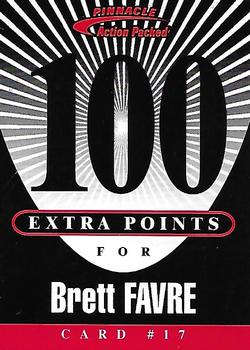 1997 Action Packed - Extra Points 100 #17 Brett Favre Front