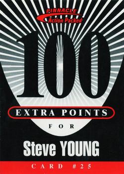 1997 Action Packed - Extra Points 100 #25 Steve Young Front