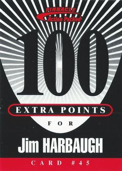 1997 Action Packed - Extra Points 100 #45 Jim Harbaugh Front