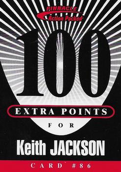 1997 Action Packed - Extra Points 100 #86 Keith Jackson Front