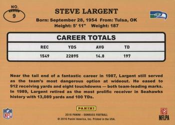 2016 Donruss - 1987 Classic Set #9 Steve Largent Back