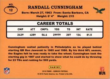 2016 Donruss - 1987 Classic Set #12 Randall Cunningham Back