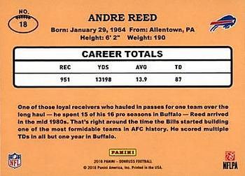 2016 Donruss - 1987 Classic Set Holo #18 Andre Reed Back