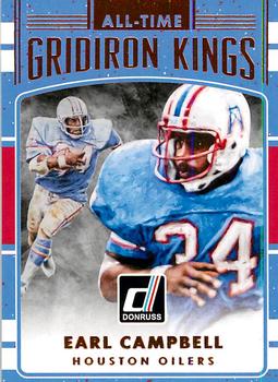 2016 Donruss - All-Time Gridiron Kings #20 Earl Campbell Front