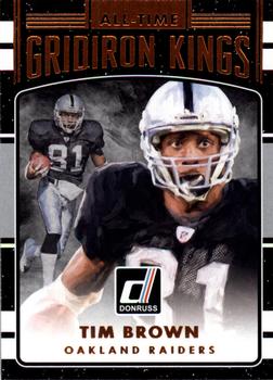 2016 Donruss - All-Time Gridiron Kings #23 Tim Brown Front