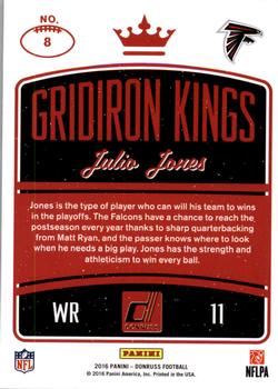 2016 Donruss - Gridiron Kings #8 Julio Jones Back
