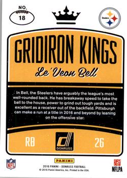2016 Donruss - Gridiron Kings #18 Le'Veon Bell Back