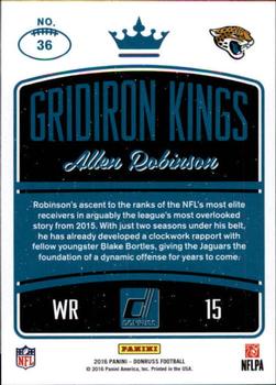 2016 Donruss - Gridiron Kings #36 Allen Robinson Back
