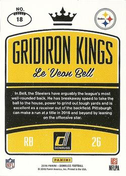 2016 Donruss - Gridiron Kings Studio #18 Le'Veon Bell Back