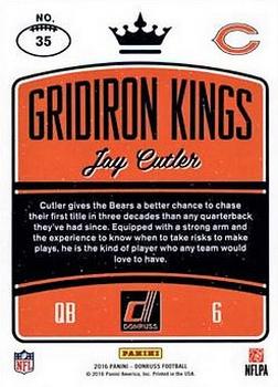 2016 Donruss - Gridiron Kings Studio #35 Jay Cutler Back