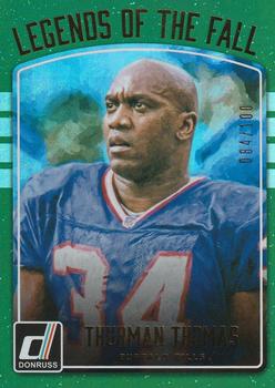 2016 Donruss - Legends of the Fall Holo #16 Thurman Thomas Front