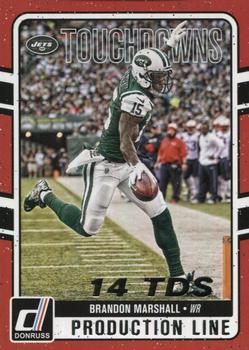 2016 Donruss - Production Line Touchdowns #6 Brandon Marshall Front