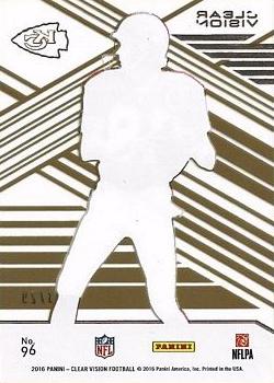2016 Panini Clear Vision - Gold #96 Joe Montana Back